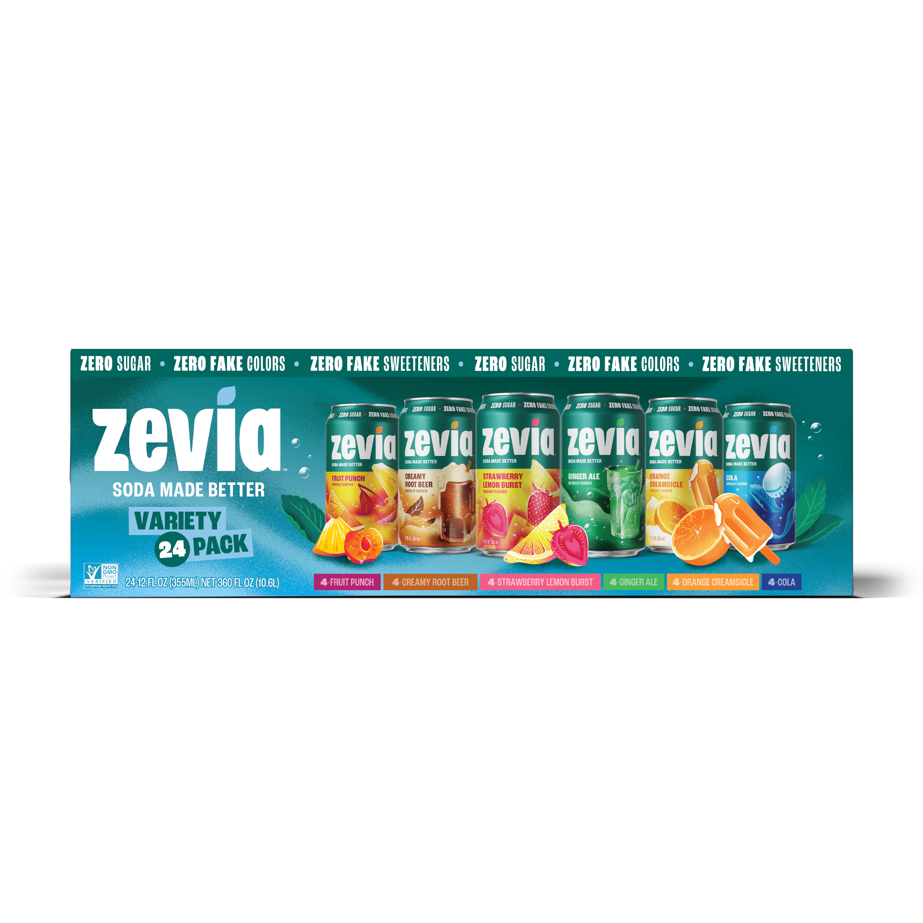 6 Flavor Soda Variety Pack