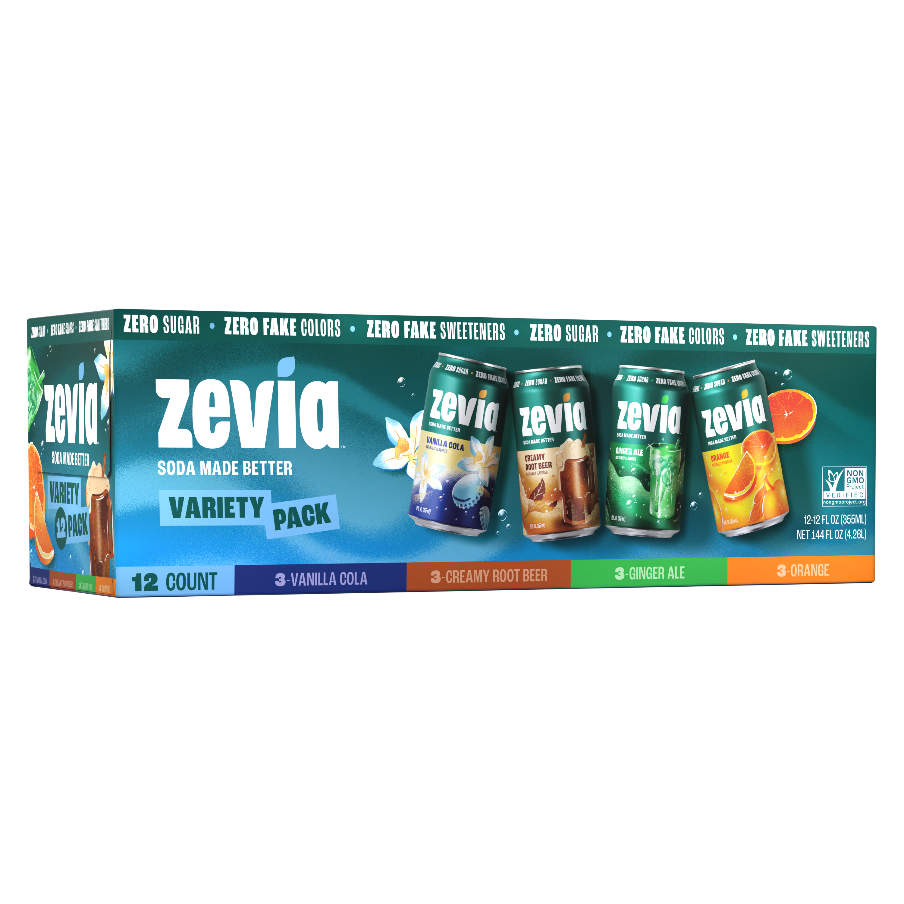 4 Flavor Soda Variety Pack