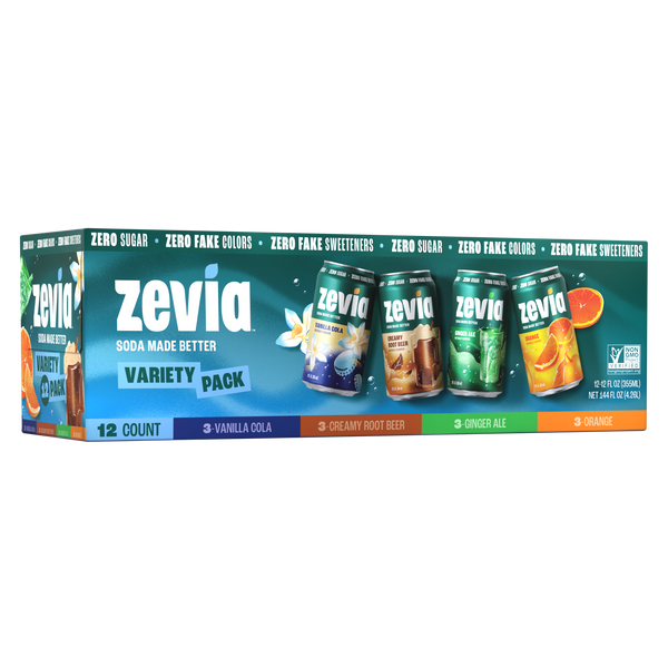 4 Flavor Soda Variety Pack