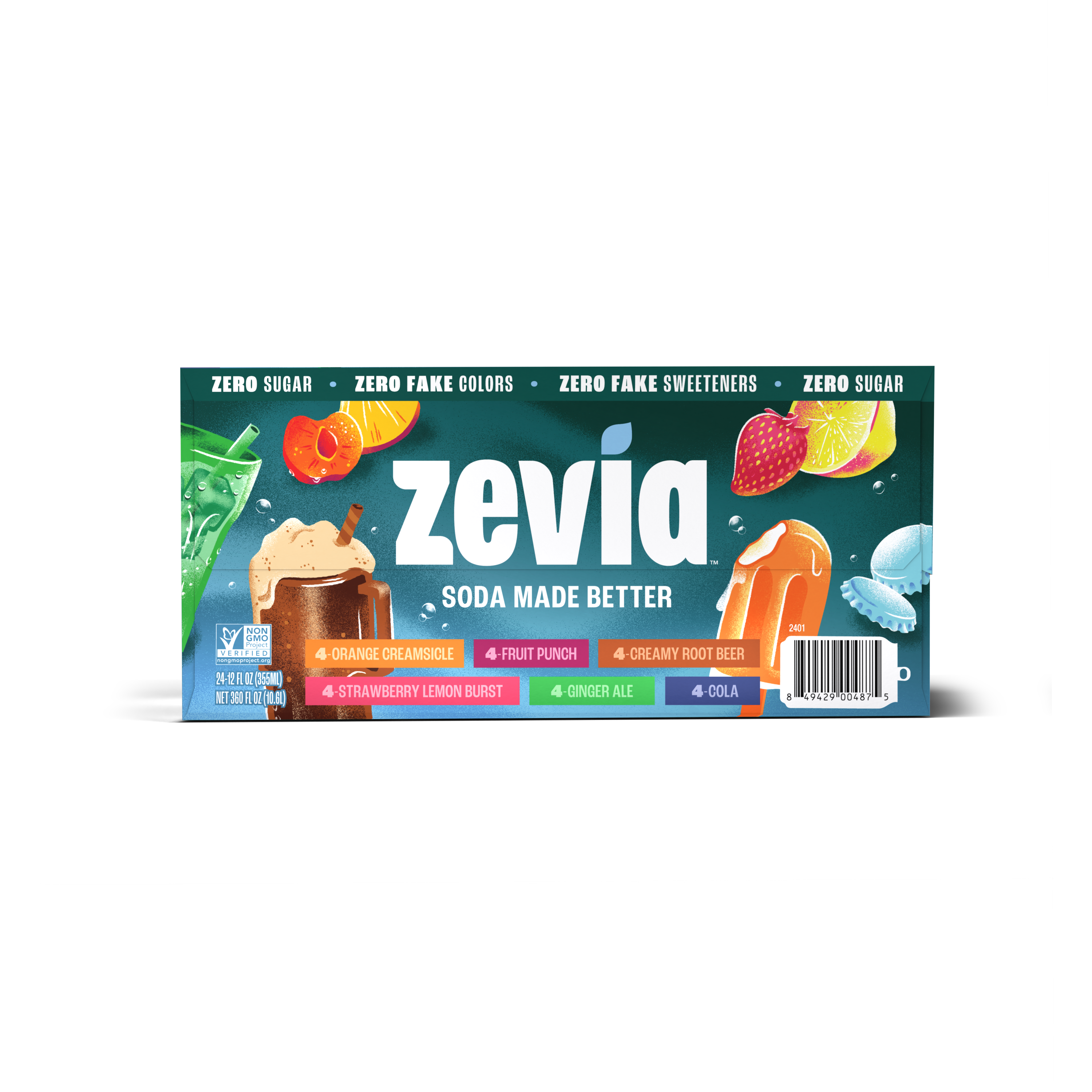 Pack varié de sodas fruités