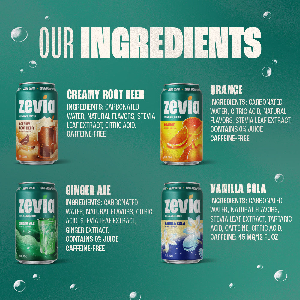 4 Flavor Soda Variety Pack