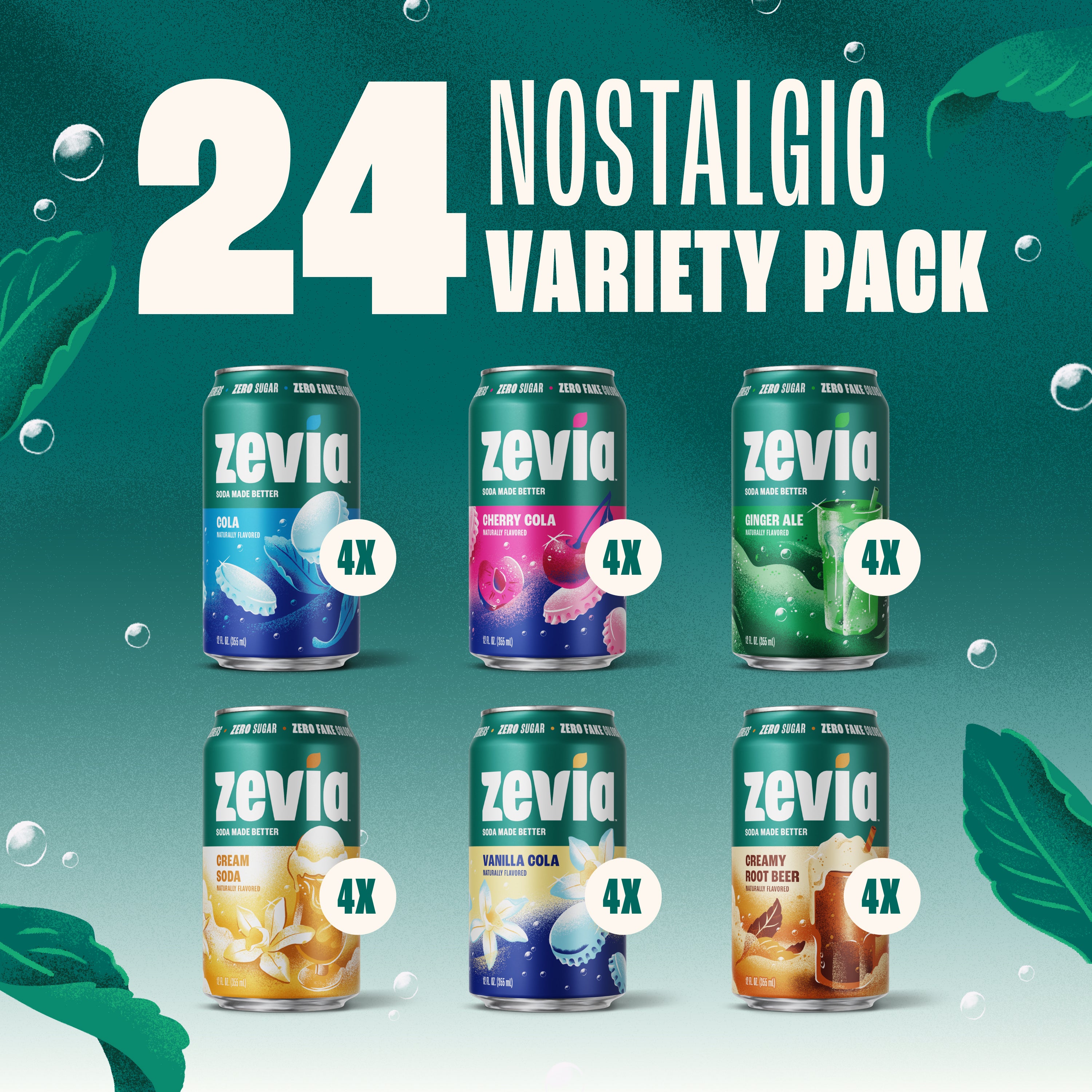 Pack de 6 sodas nostalgiques variés