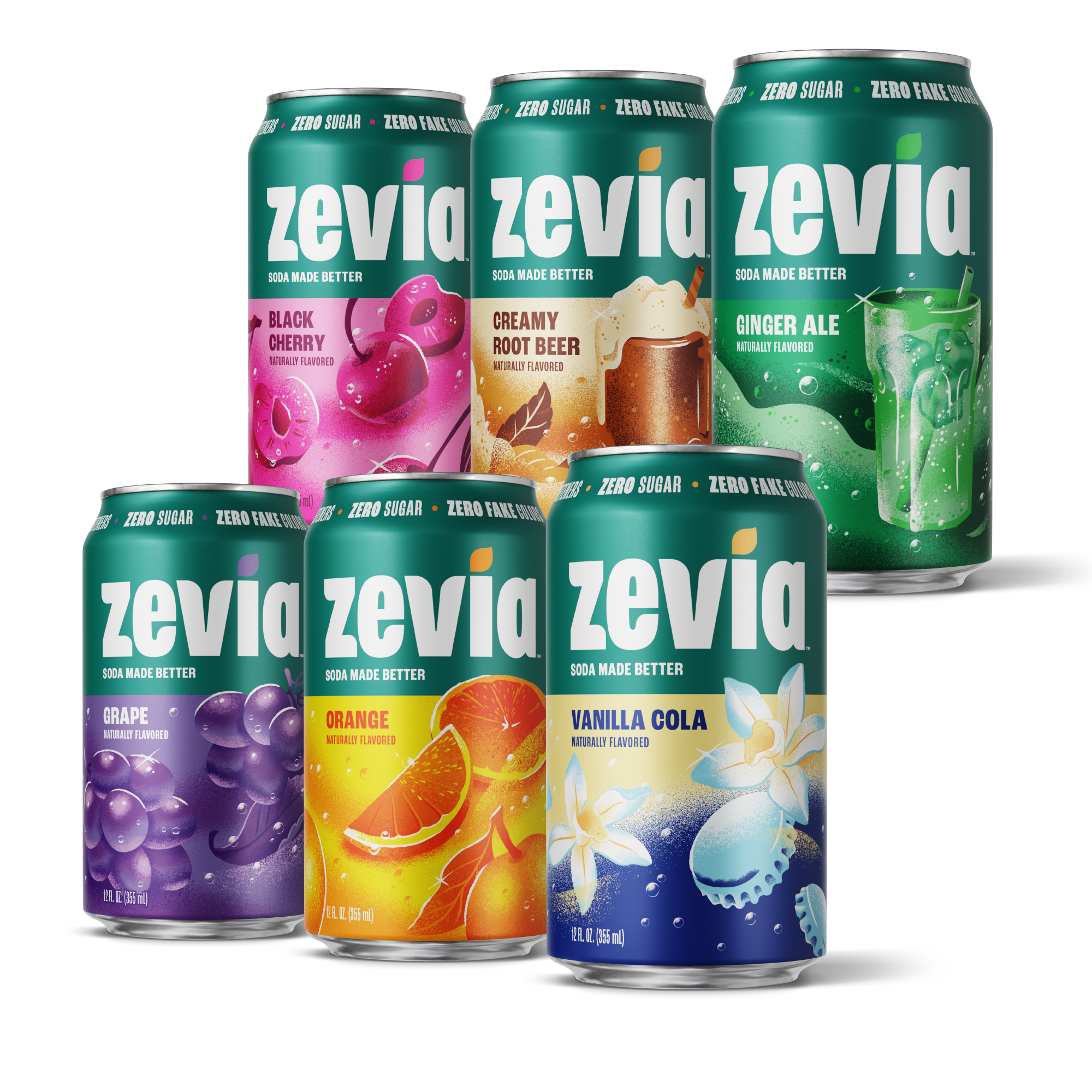 6-Flavor Rainbow Soda Variety Pack