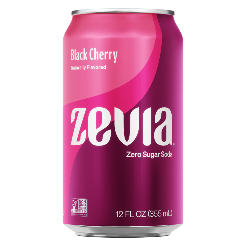 Zevia Nat Black Chry Soda (12x16OZ )