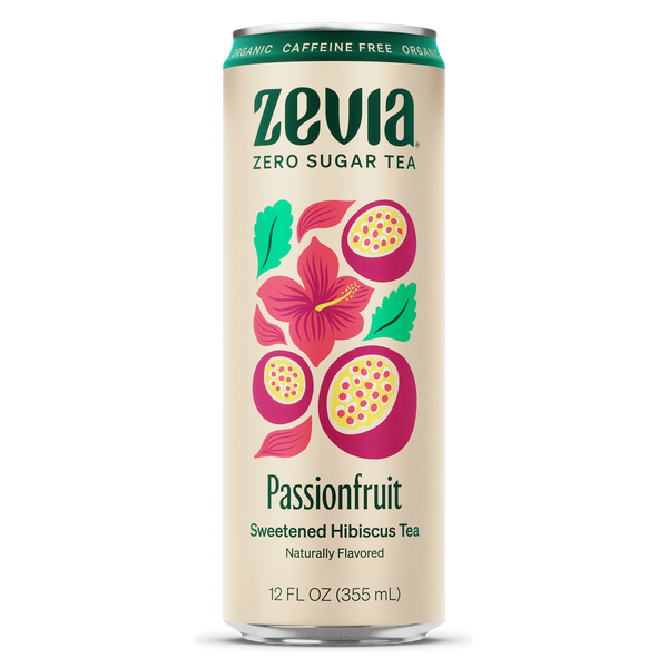 Zevia Organic Caffeine Free Hibiscus Tea Passionfruit Zevia Organic Caffeine Free Hibiscus Tea Passionfruit